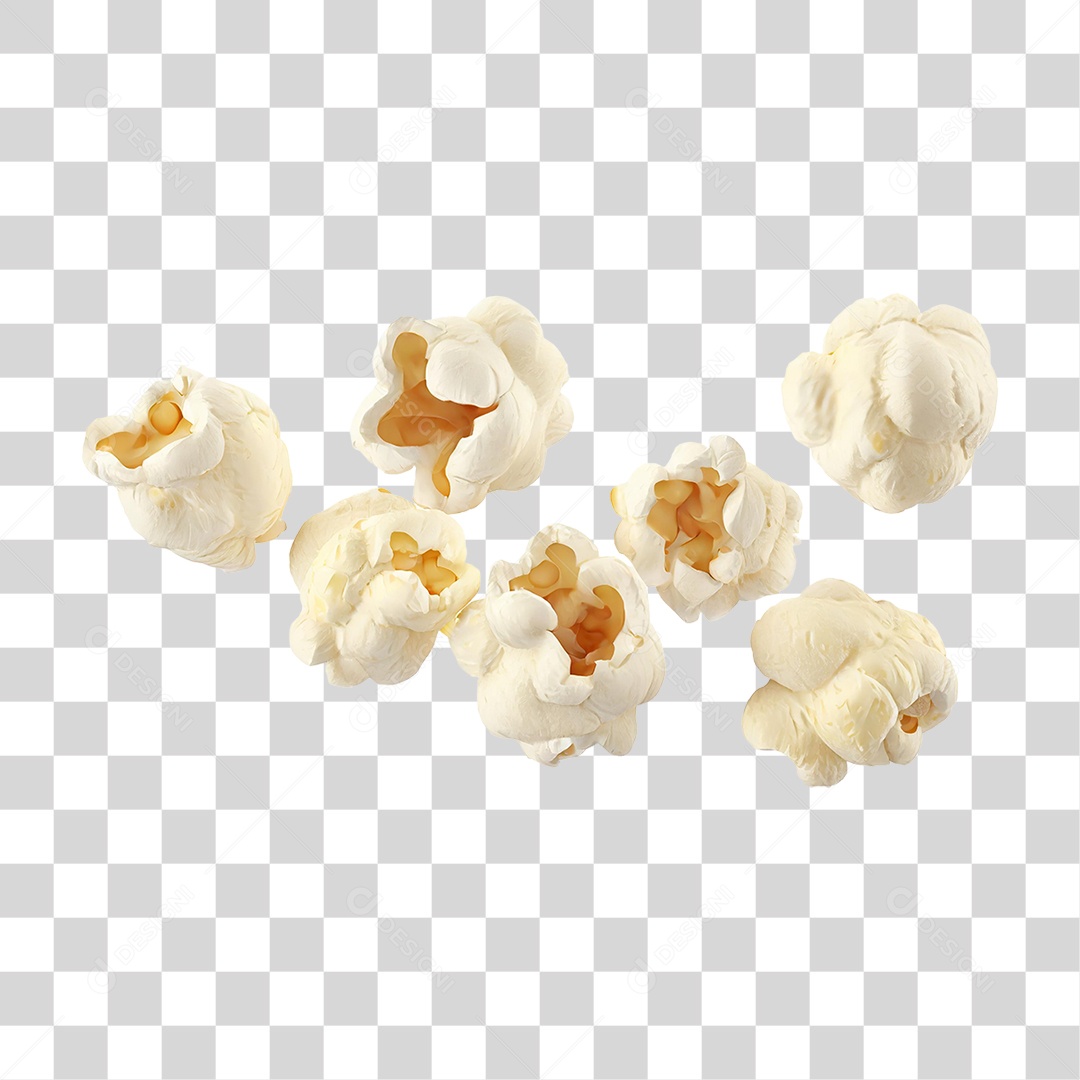 Pipoca Voando PNG Transparente