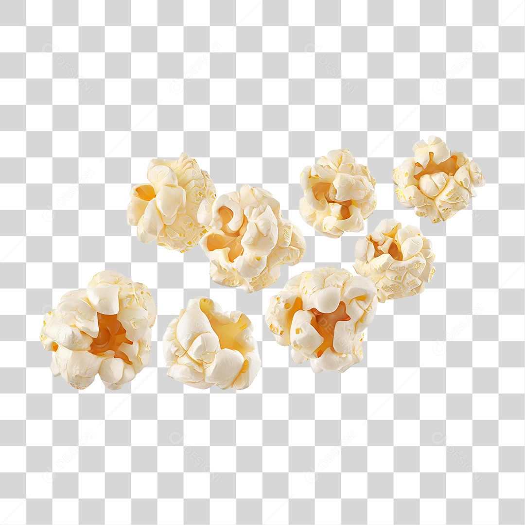 Pipoca Voando PNG Transparente