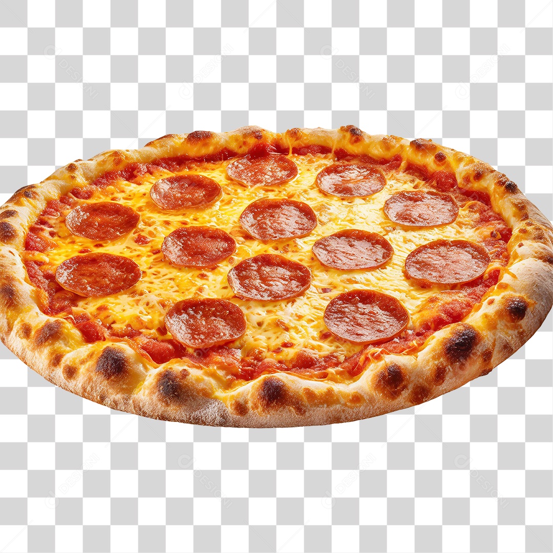 Pizza de Calabresa PNG Transparente