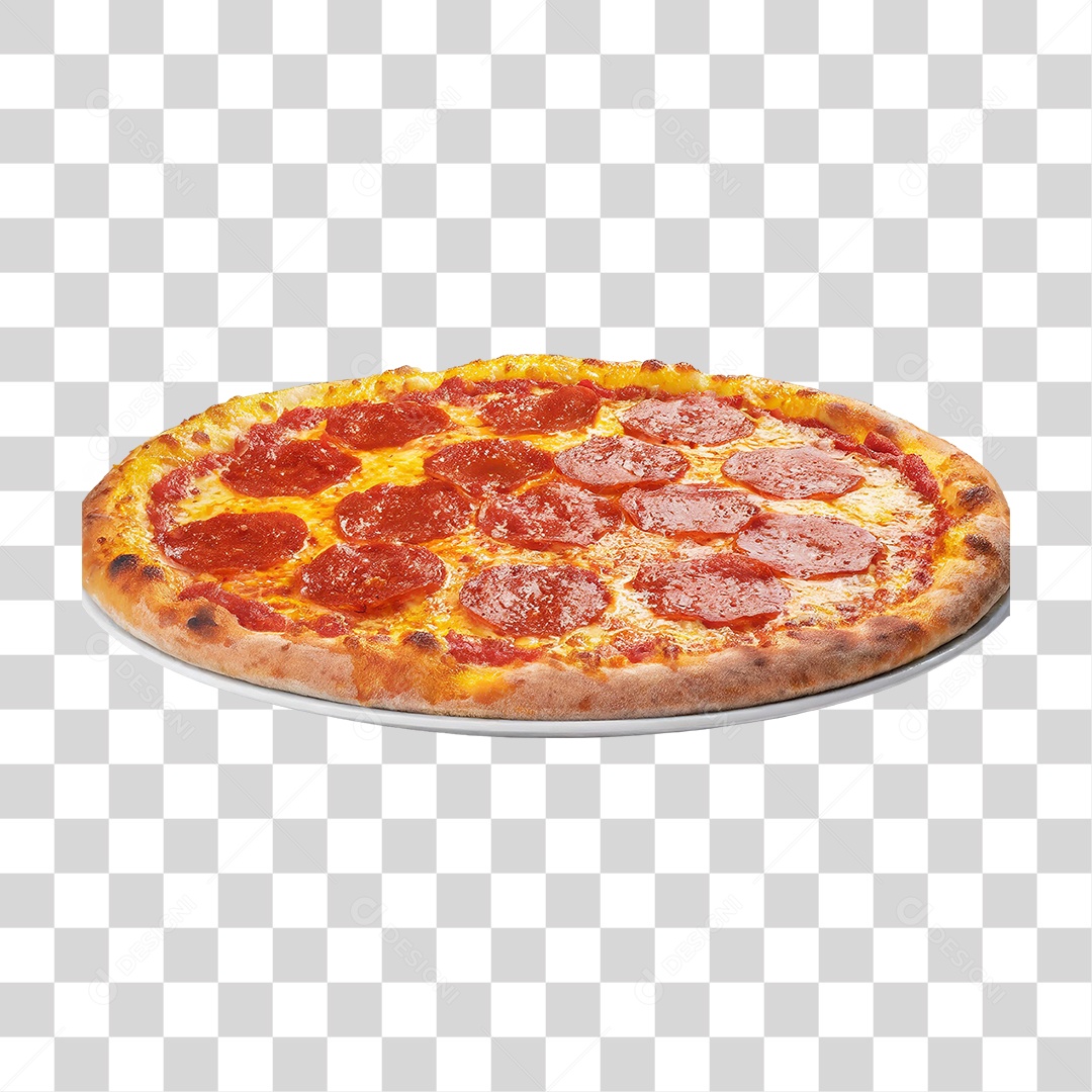 Pizza de Calabresa PNG Transparente