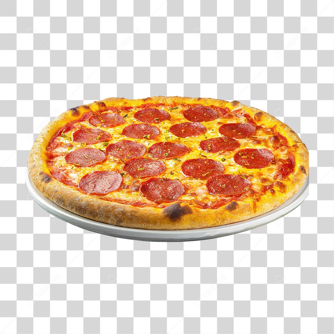 Pizza de Calabresa PNG Transparente