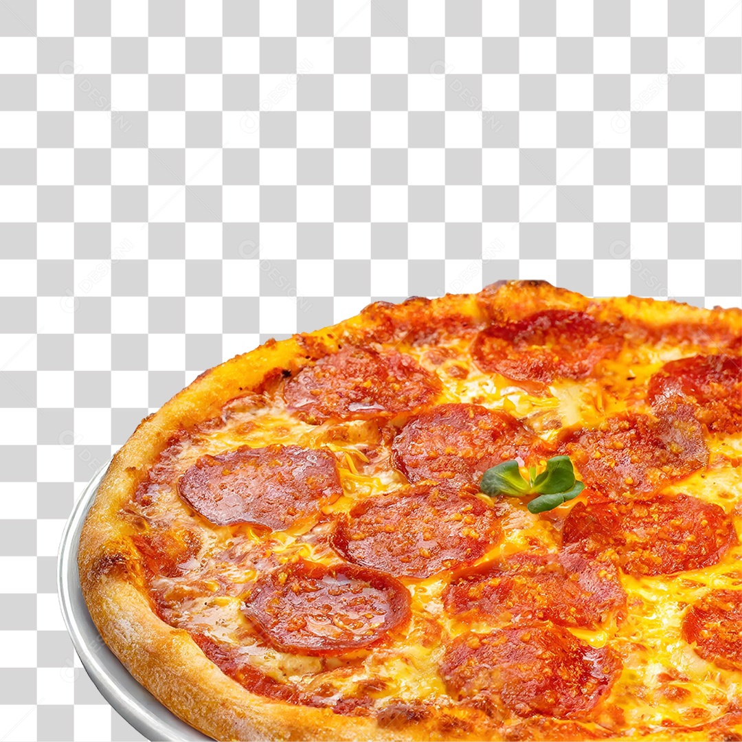 Pizza de Calabresa PNG Transparente