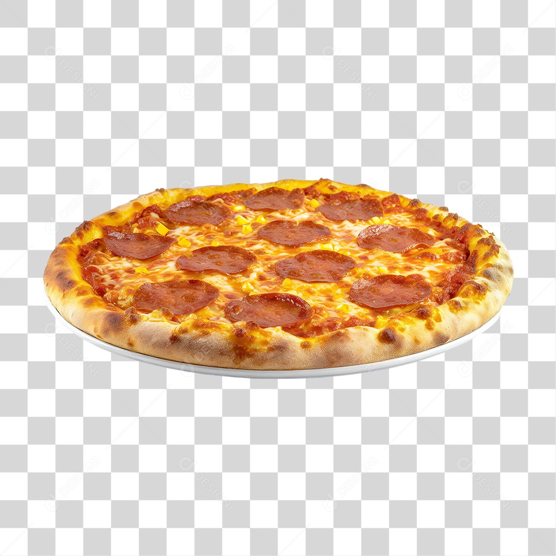 Pizza de Calabresa PNG Transparente