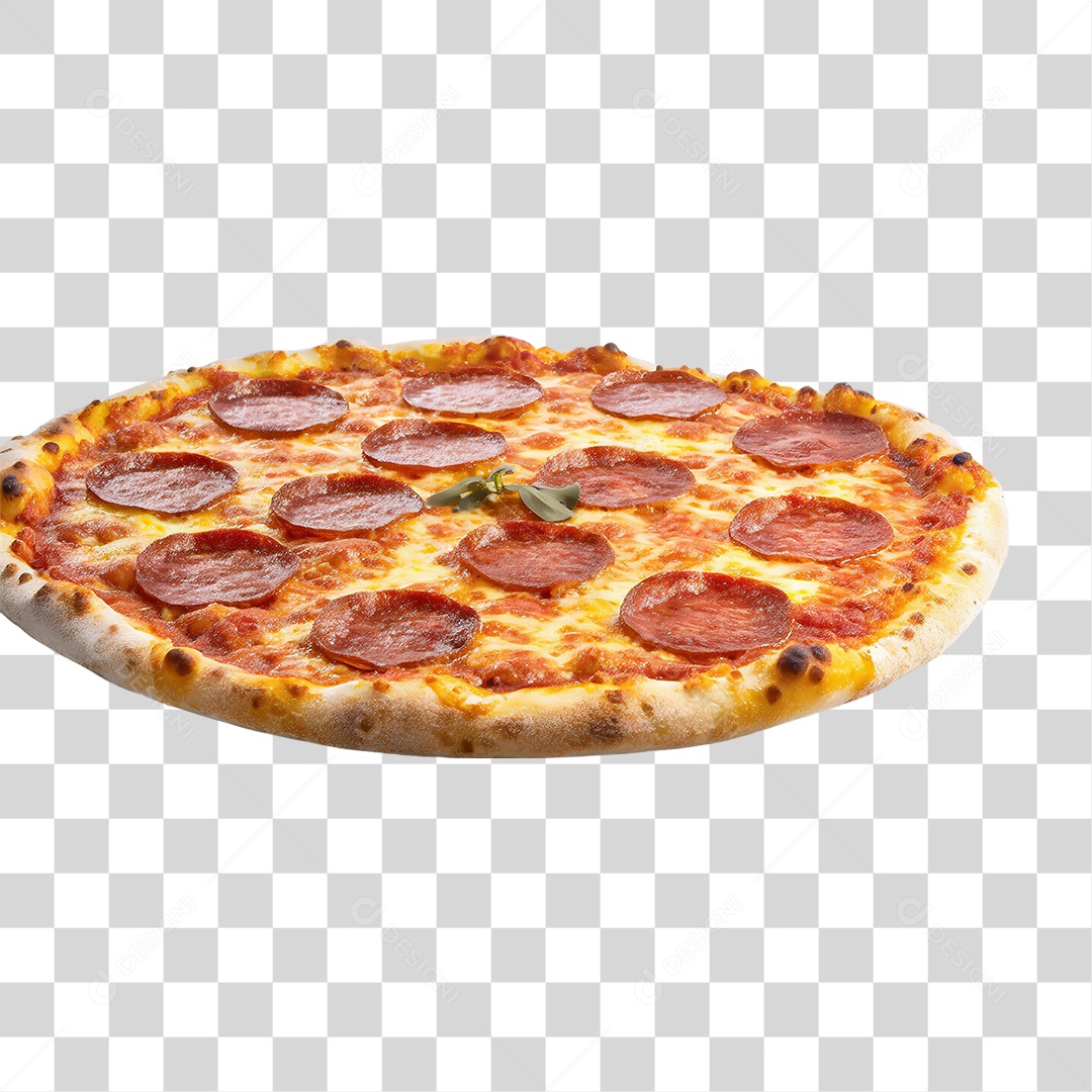 Pizza de Calabresa PNG Transparente