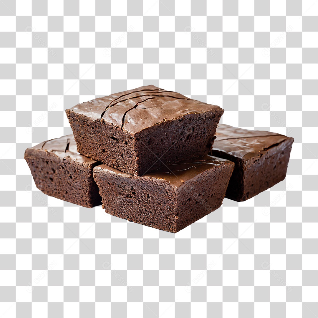 Brownie de Chocolate PNG Transparente