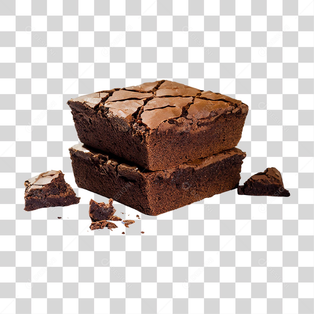 Brownie de Chocolate PNG Transparente