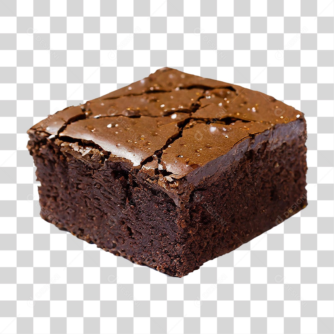 Brownie de Chocolate PNG Transparente