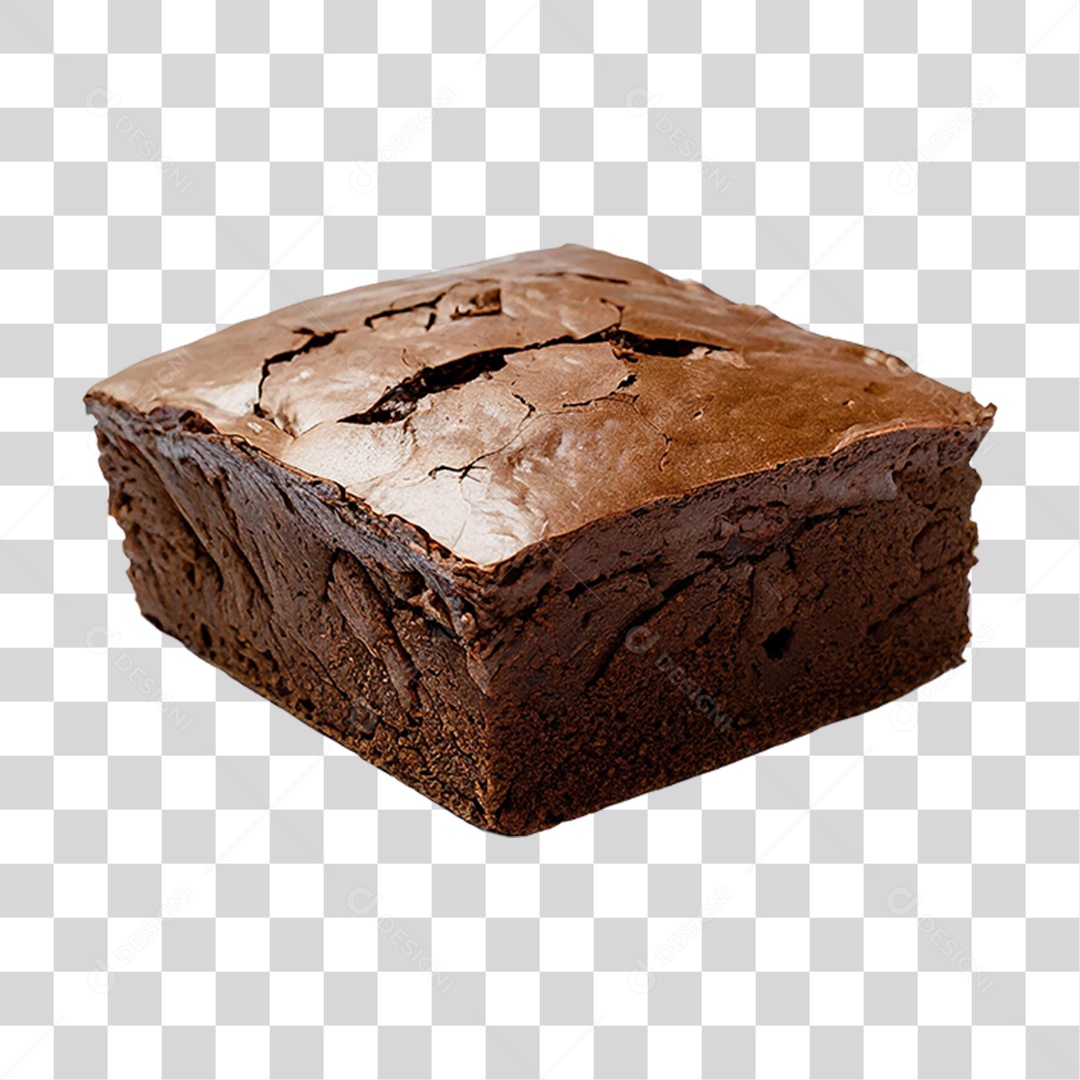Brownie de Chocolate PNG Transparente
