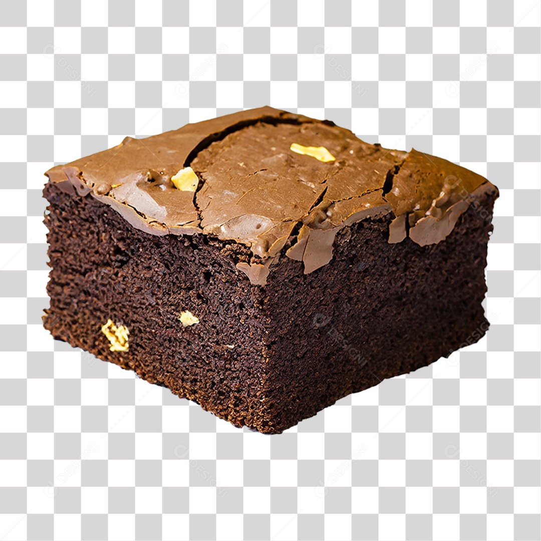 Brownie de Chocolate PNG Transparente