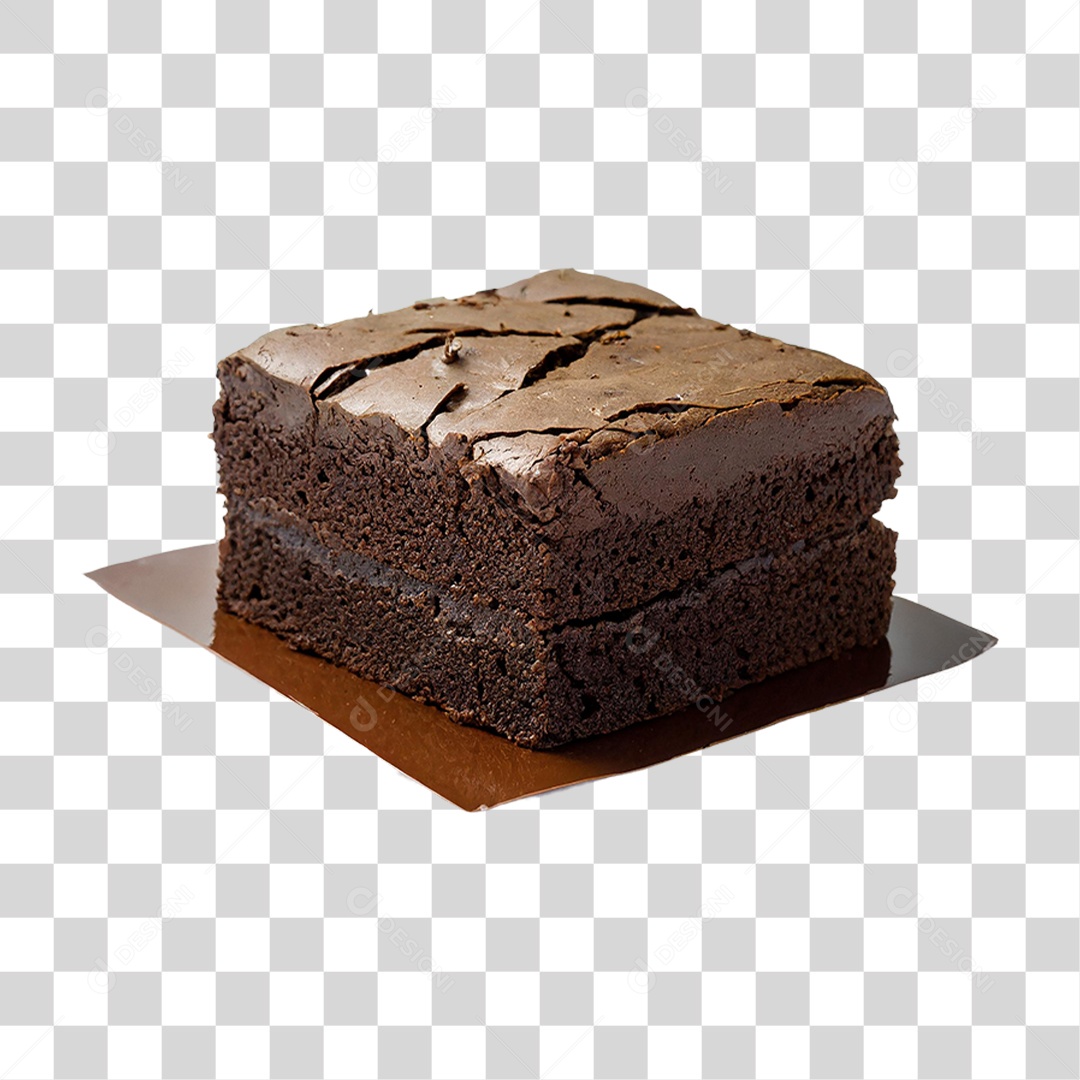 Brownie de Chocolate PNG Transparente