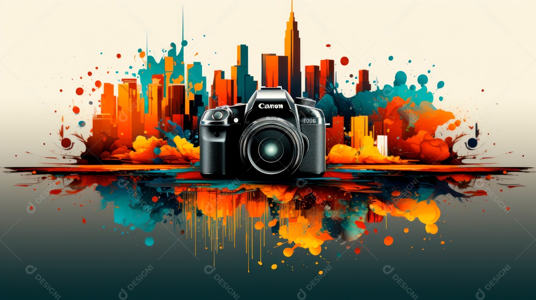 Dia Mundial da Fotografia a beleza de um mago IA generativa.