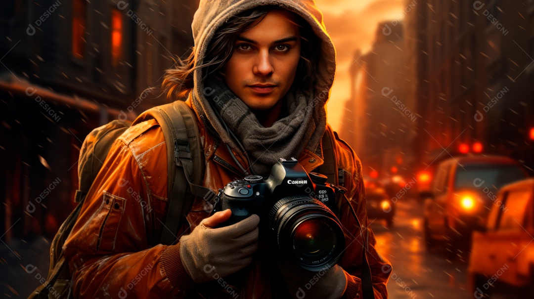 Dia Mundial da Fotografia a beleza de um mago IA generativa.