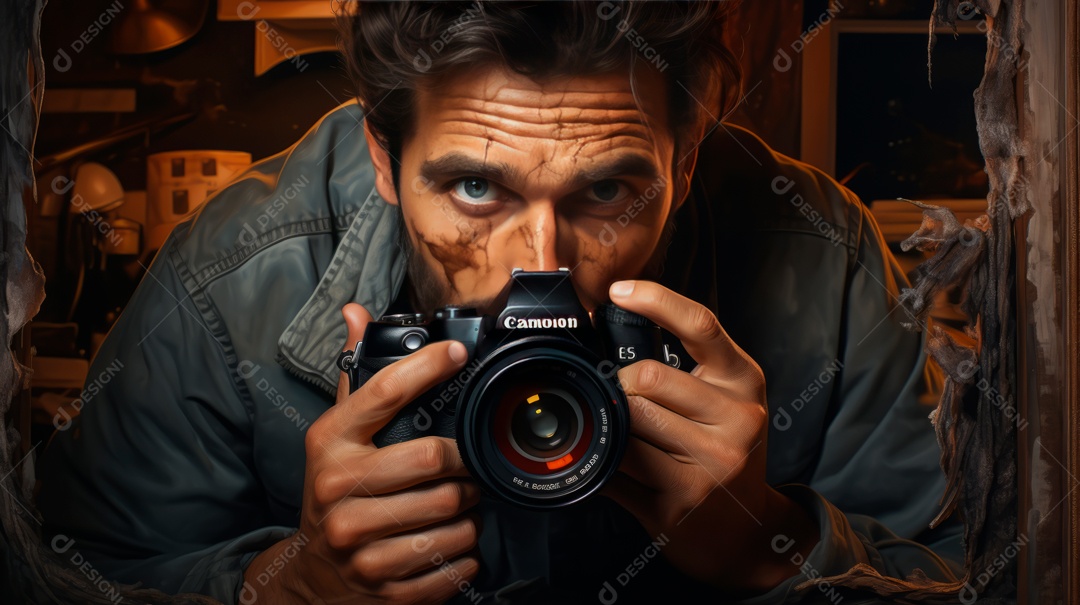 Dia Mundial da Fotografia a beleza de um mago IA generativa.