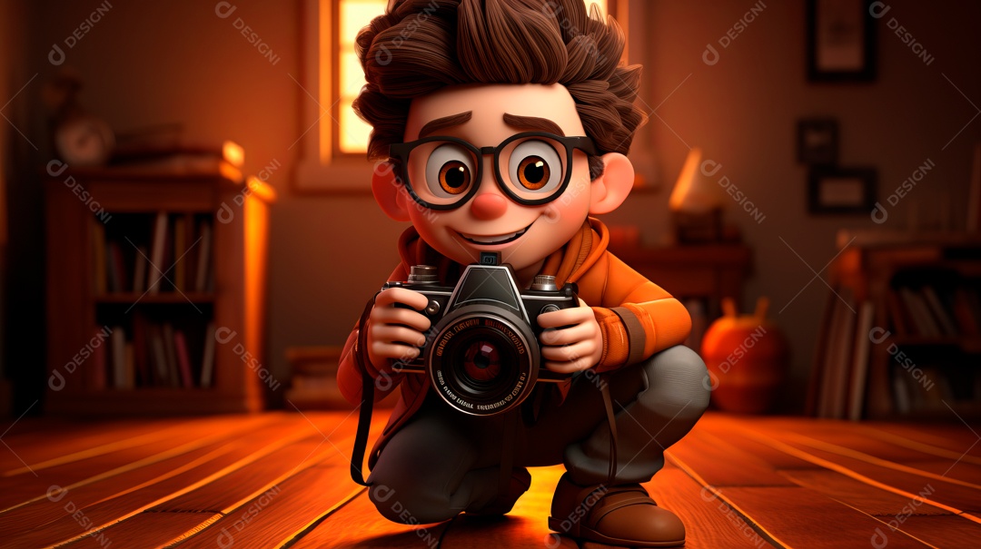 Dia Mundial da Fotografia a beleza de um mago IA generativa.