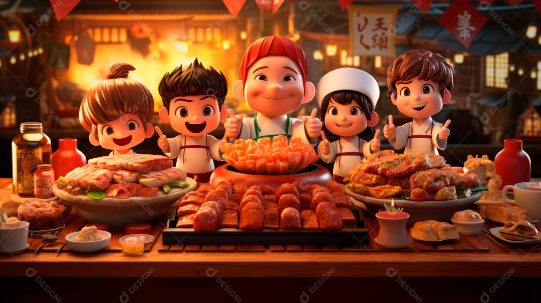 Dia de Yakiniku, Japão, 29 de agosto IA generativa.