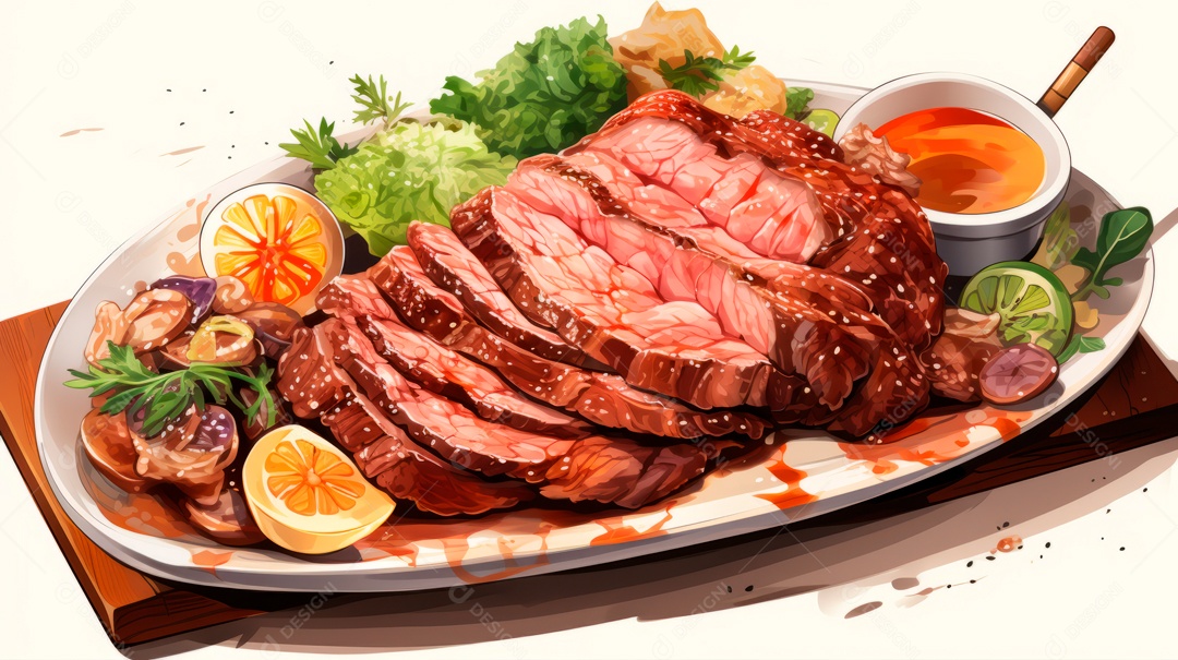 Dia de Yakiniku, Japão, 29 de agosto IA generativa.