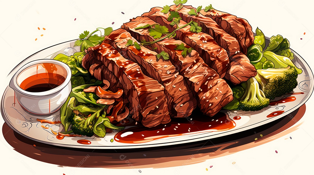 Dia de Yakiniku, Japão, 29 de agosto IA generativa.