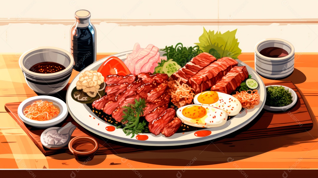 Dia de Yakiniku, Japão, 29 de agosto IA generativa.