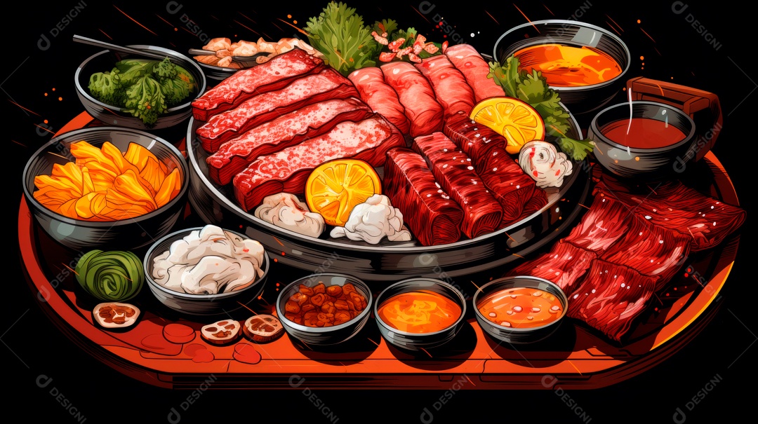 Dia de Yakiniku, Japão, 29 de agosto IA generativa.