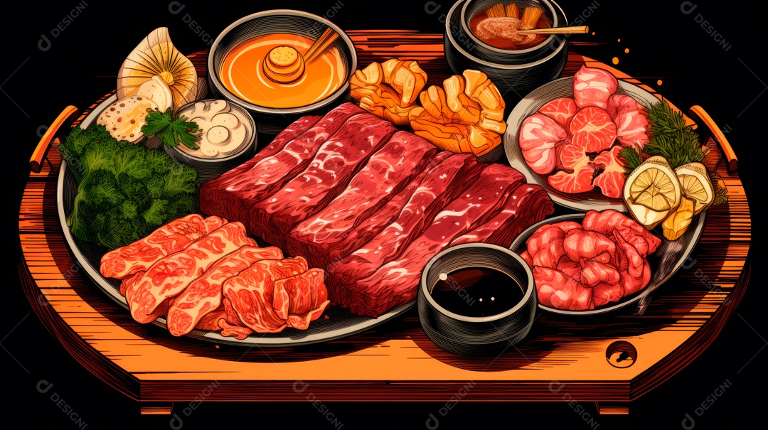 Dia de Yakiniku, Japão, 29 de agosto IA generativa.