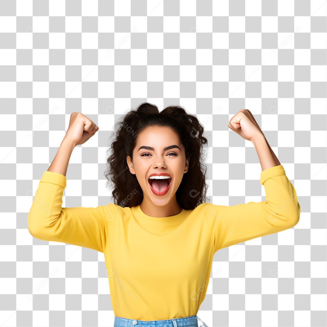 Mulher Guerreira Dia Internacional da Mulher PNG Transparente