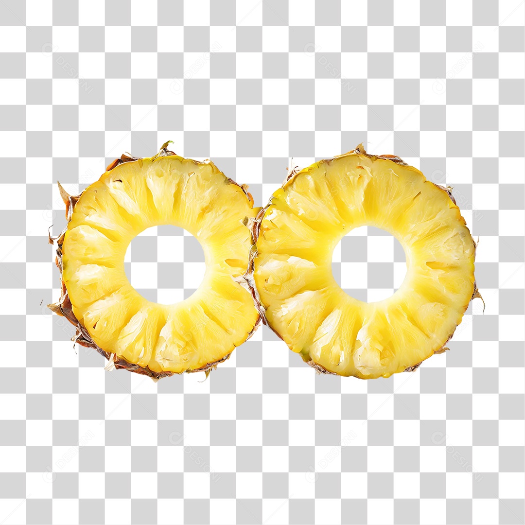Fatias de Abacaxi PNG Transparente