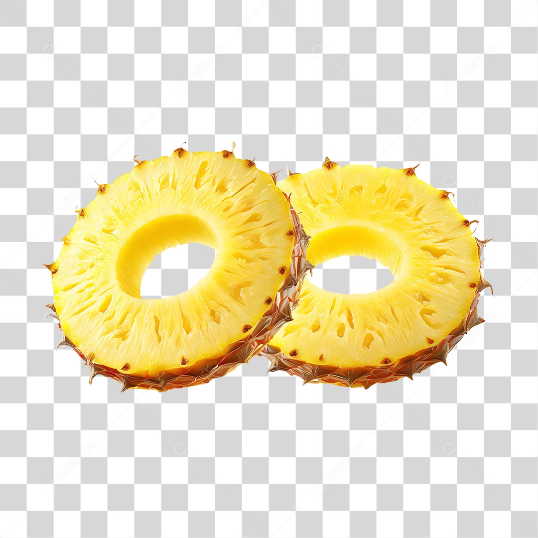 Fatias de Abacaxi PNG Transparente