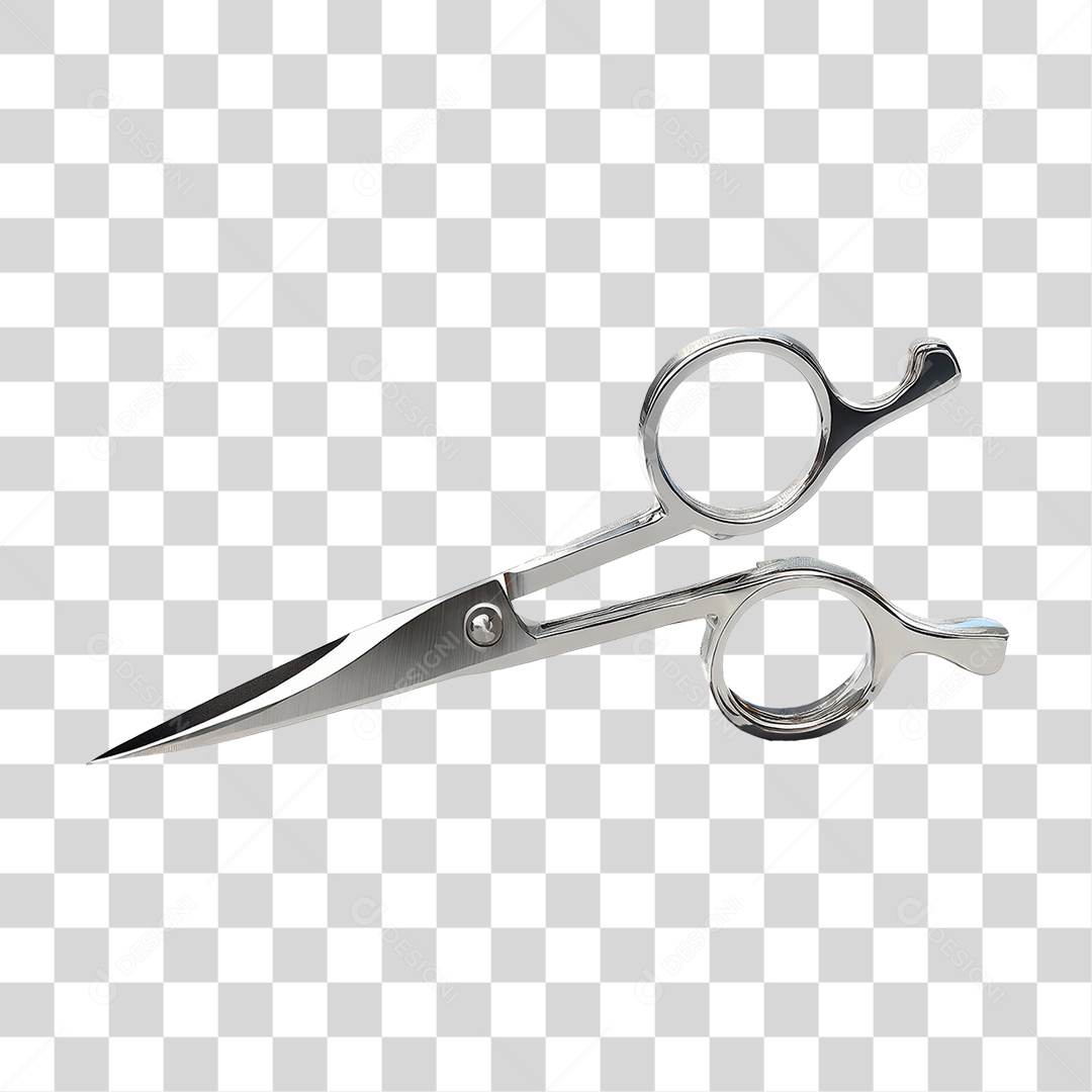 Tesoura Metálica PNG Transparente