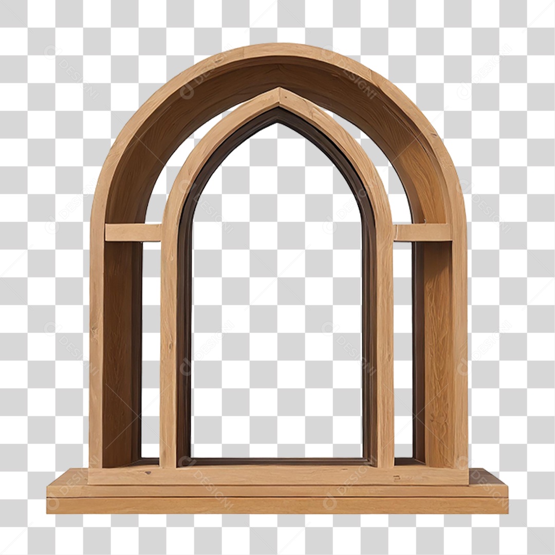 Janela de Madeira PNG Transparente
