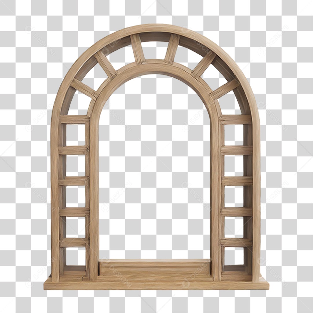 Janela de Madeira PNG Transparente