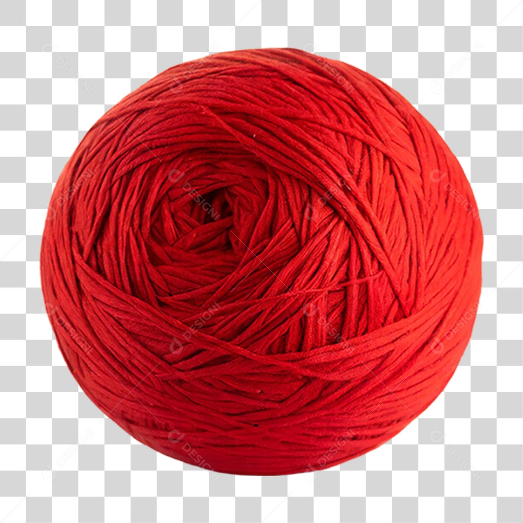 Novelo Vermelho PNG Transparente