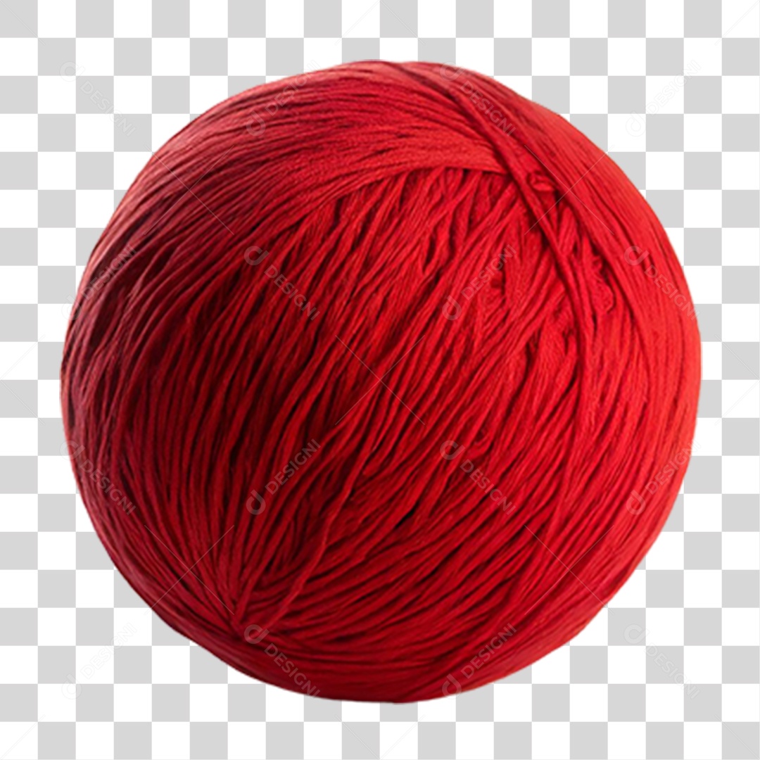 Novelo Vermelho PNG Transparente