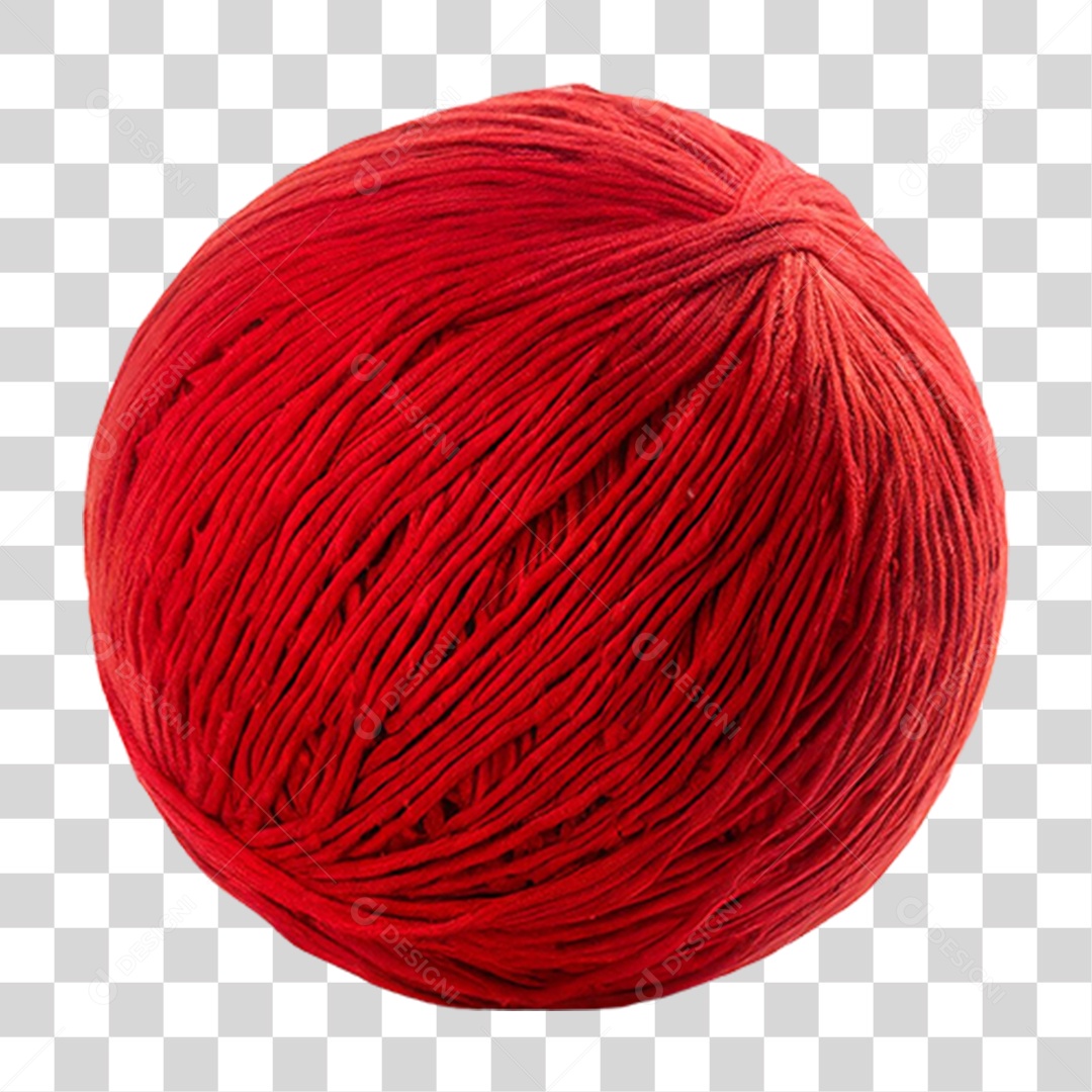 Novelo Vermelho PNG Transparente