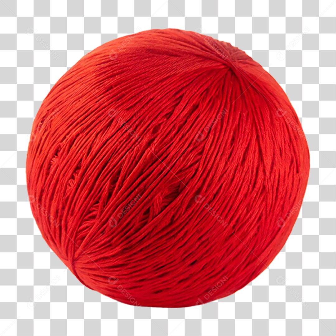 Novelo Vermelho PNG Transparente