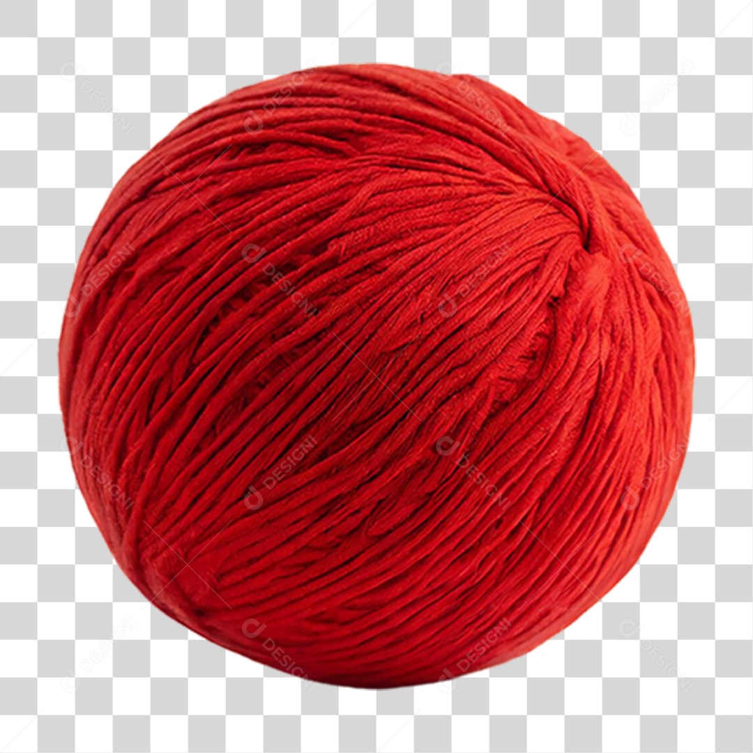 Novelo Vermelho PNG Transparente