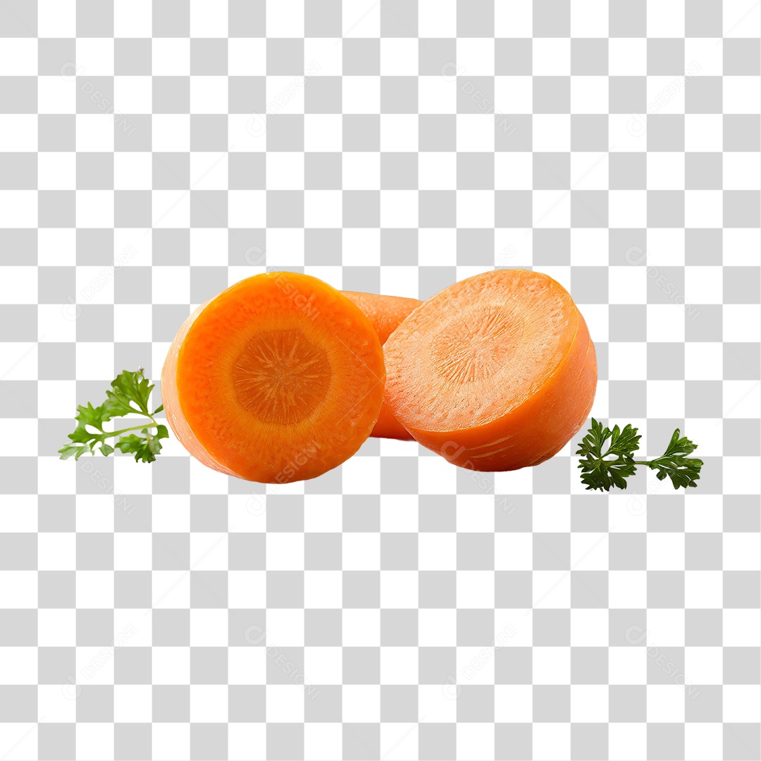 Fatias Fresca de Cenoura PNG Transparente