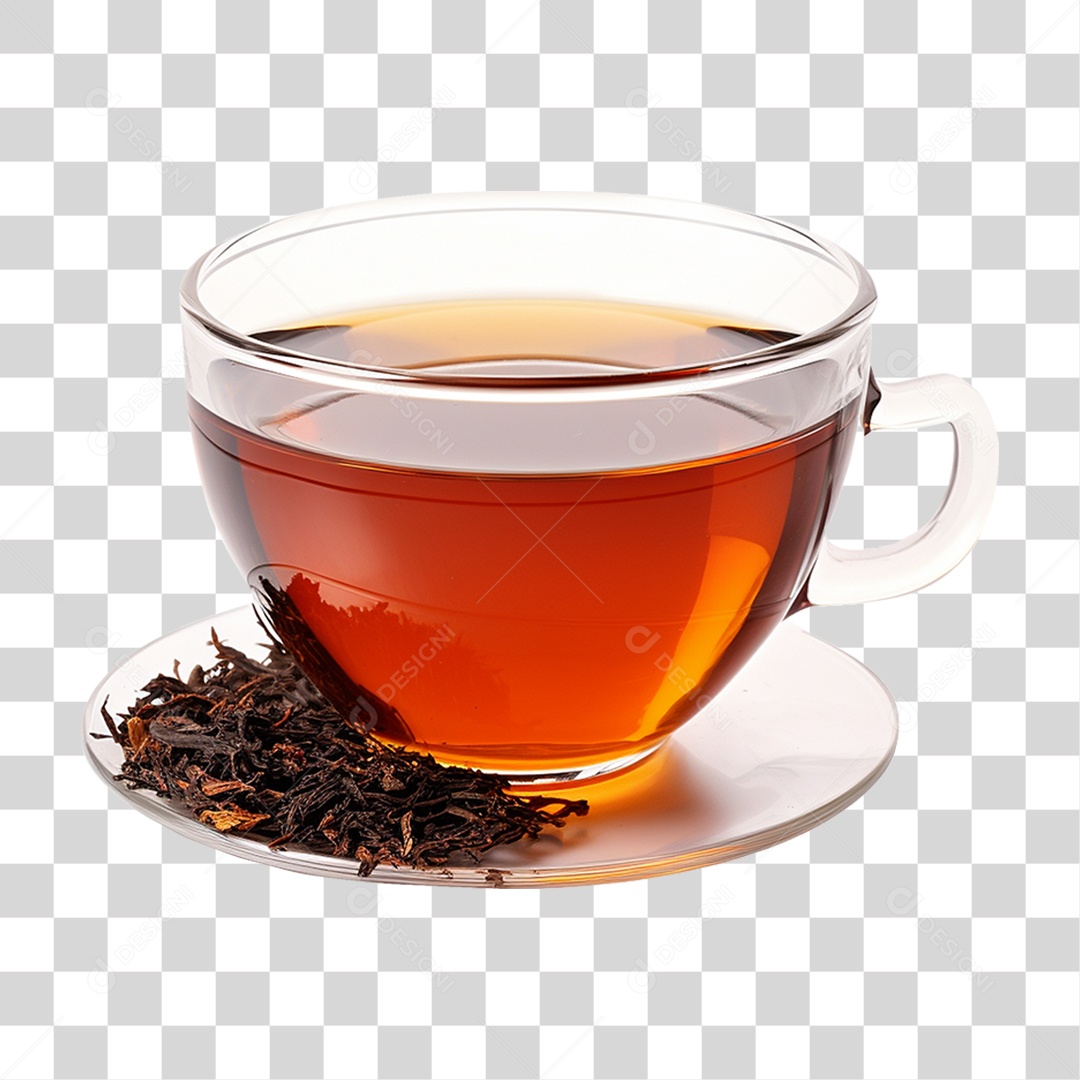 Chá Preto Raízes Copo PNG Transparente