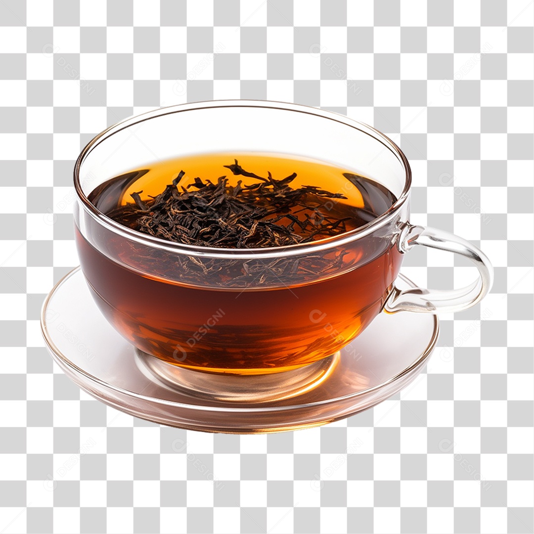 Chá Preto Raízes Copo PNG Transparente