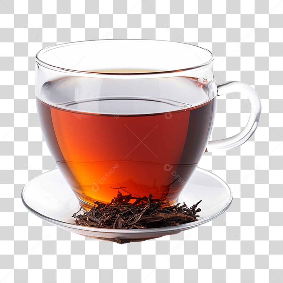 Chá Preto Raízes Copo PNG Transparente