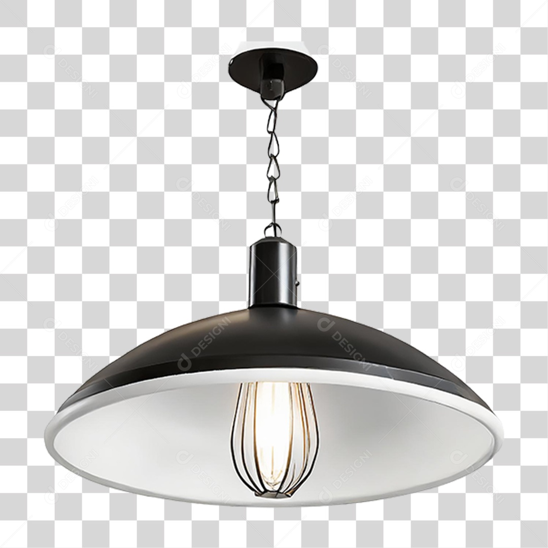 Luminária Metálica PNG Transparente