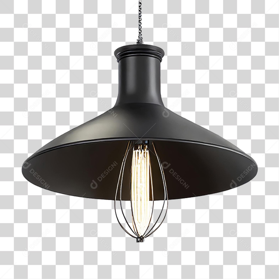 Luminária Metálica PNG Transparente