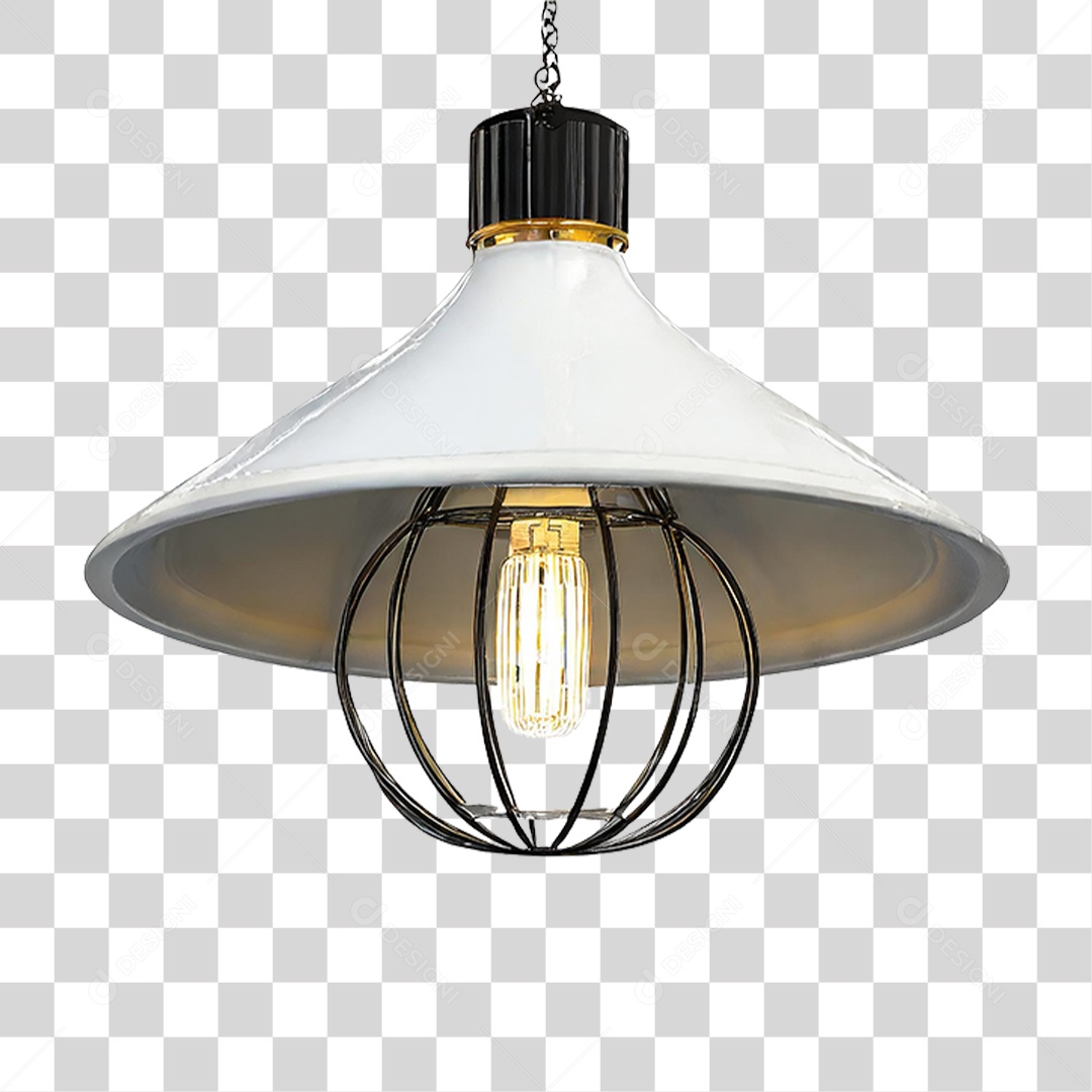 Luminária Metálica PNG Transparente