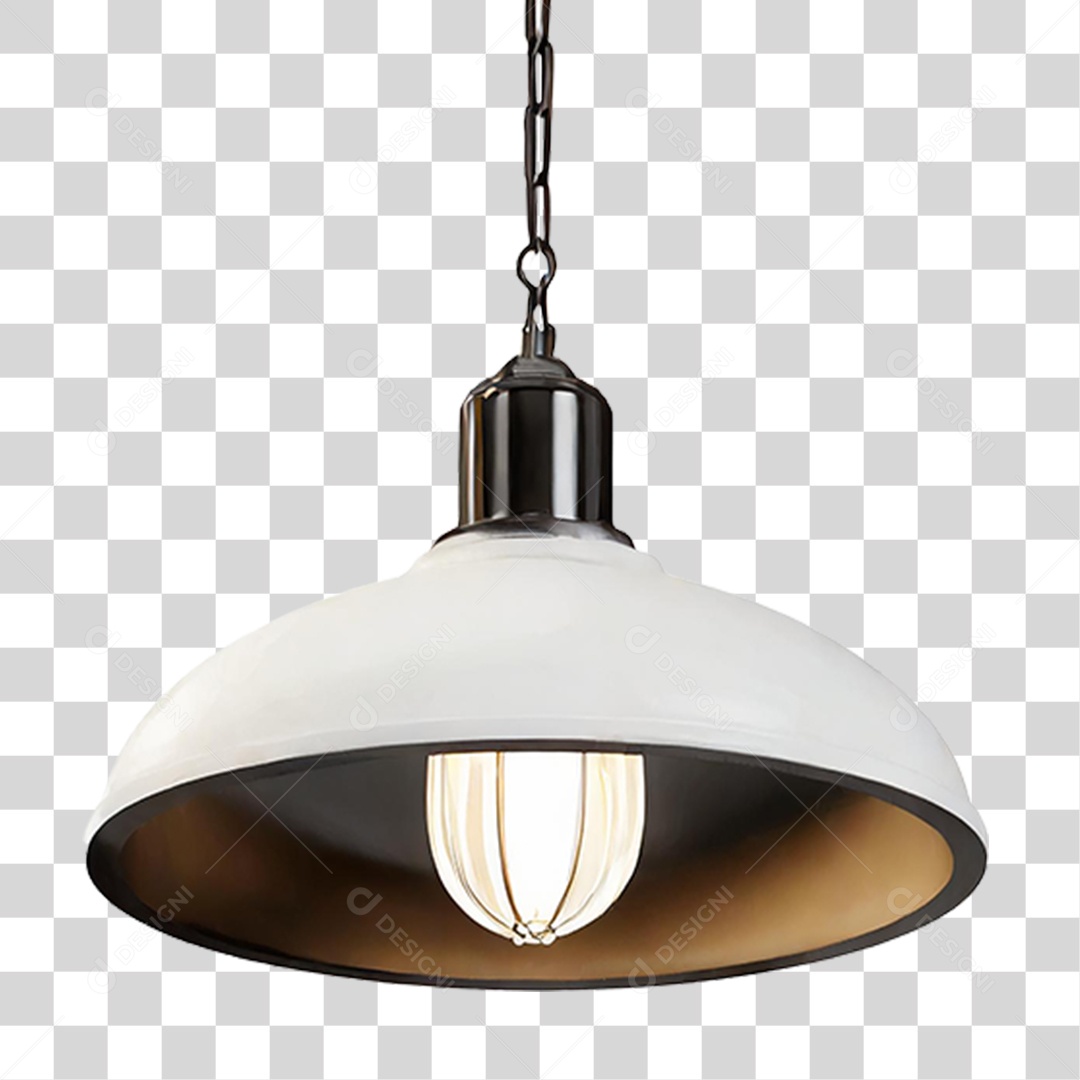 Luminária Metálica PNG Transparente