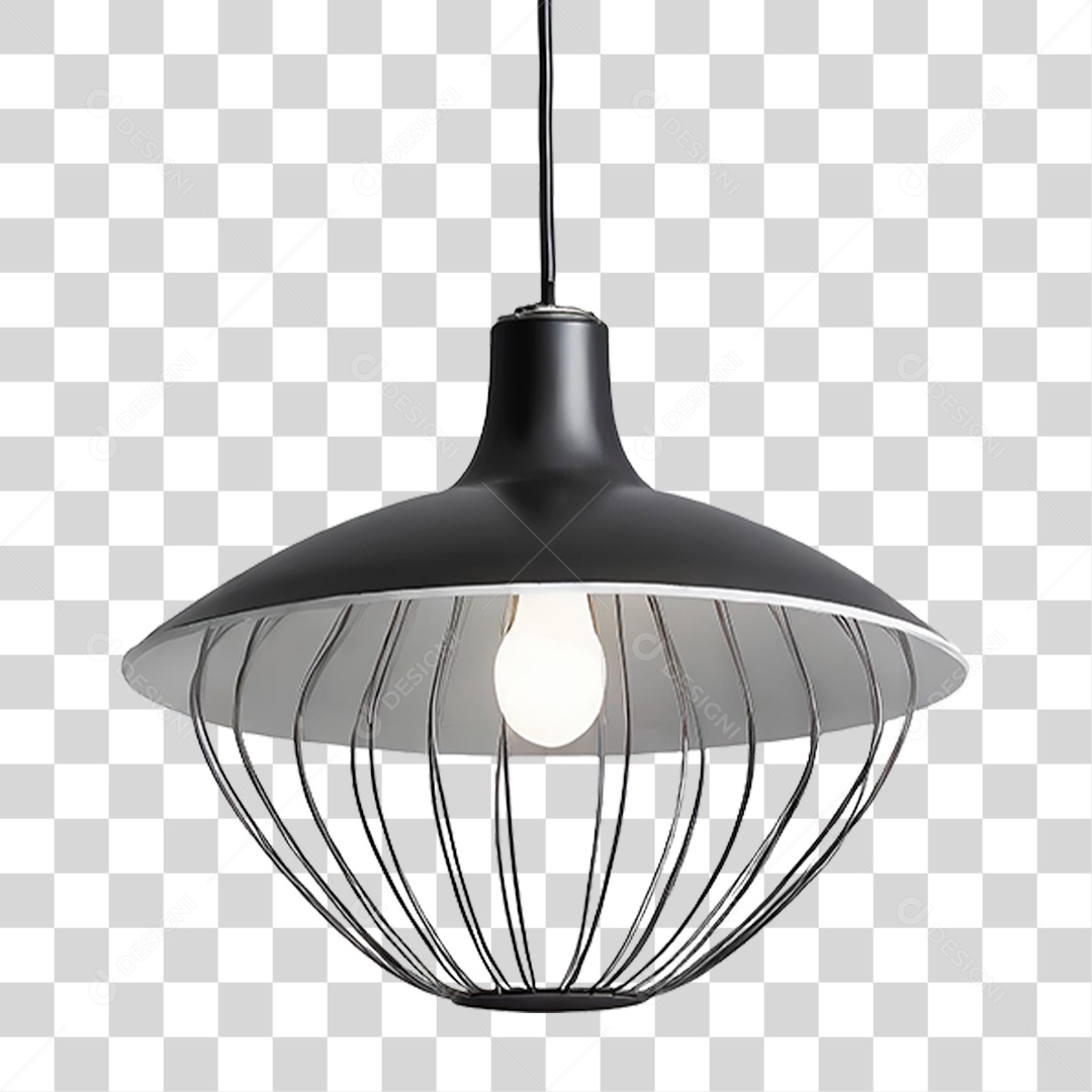 Luminária Metálica PNG Transparente
