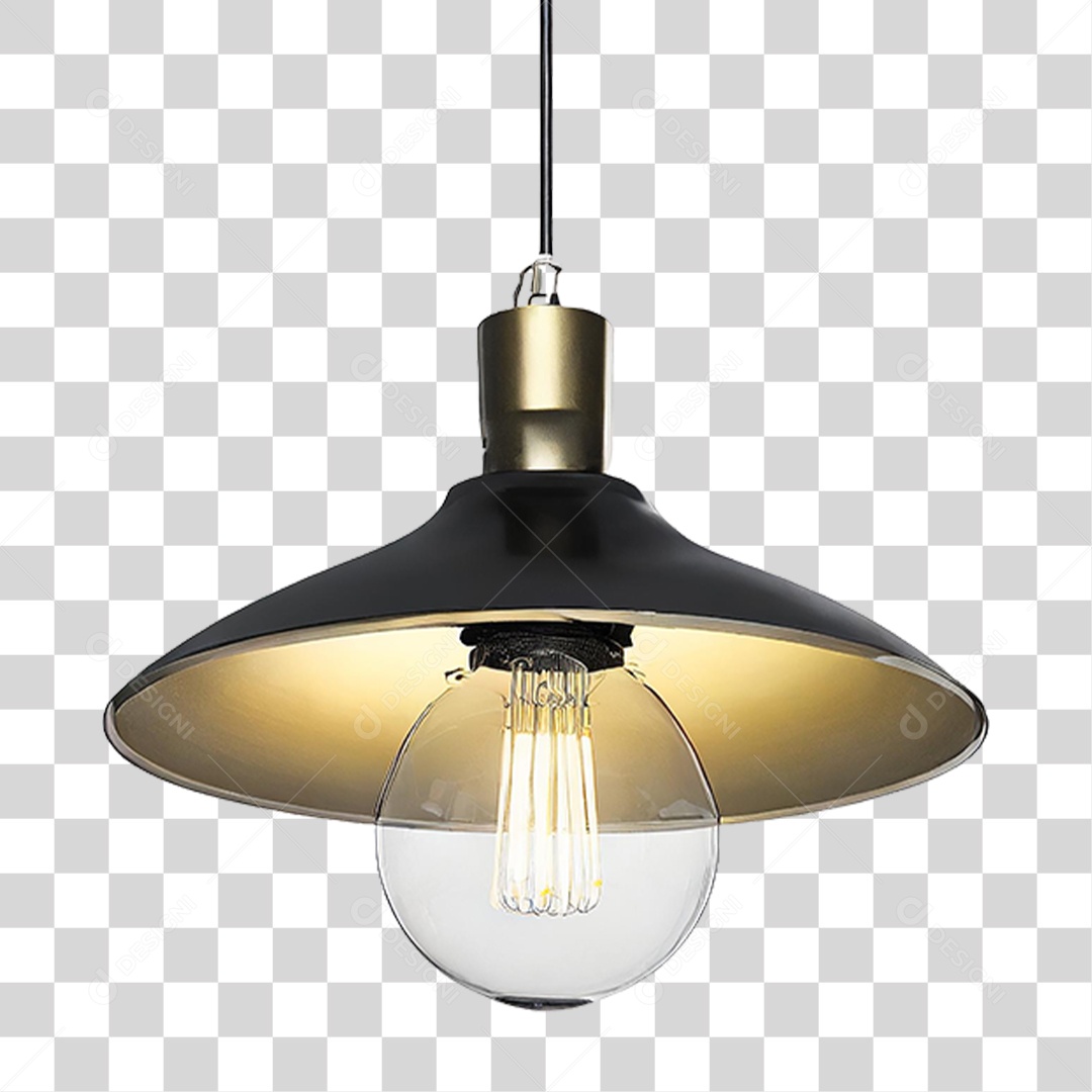 Luminária Metálica PNG Transparente