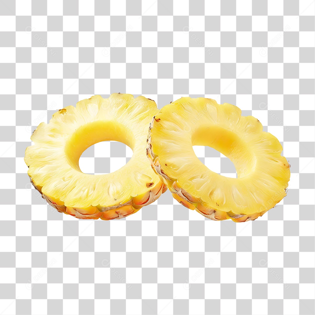 Fatia de Abacaxi PNG Transparente