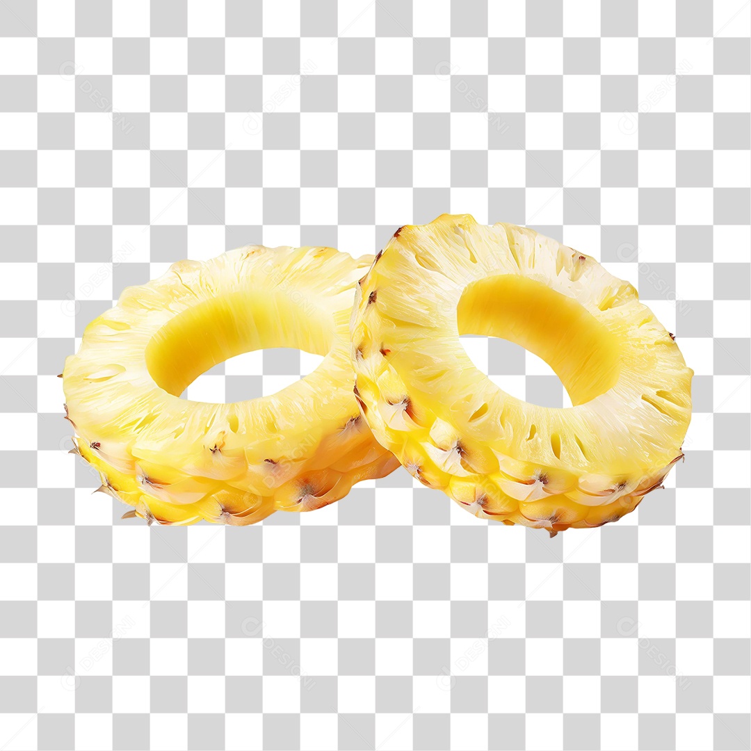 Fatia de Abacaxi PNG Transparente