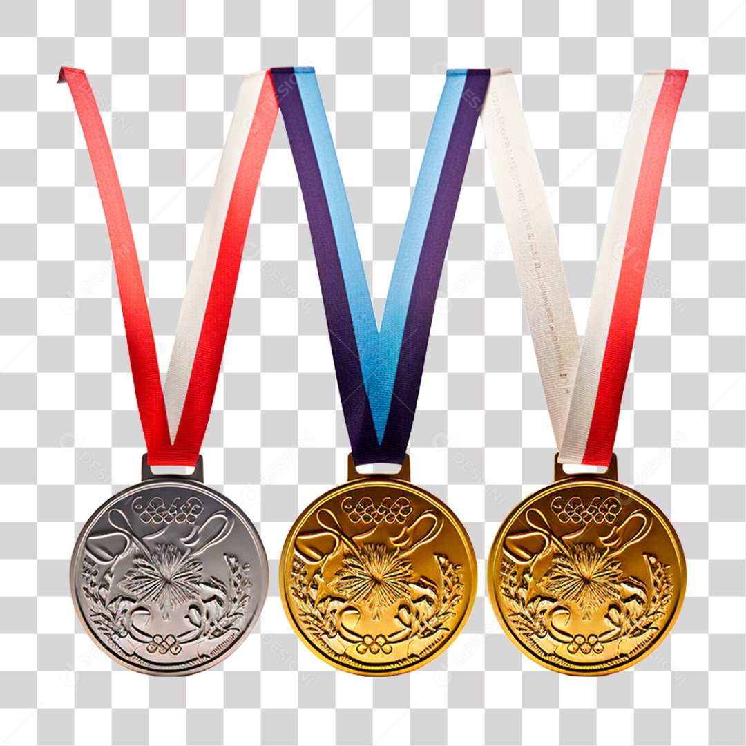 Medalhas Olímpicas PNG Transparente