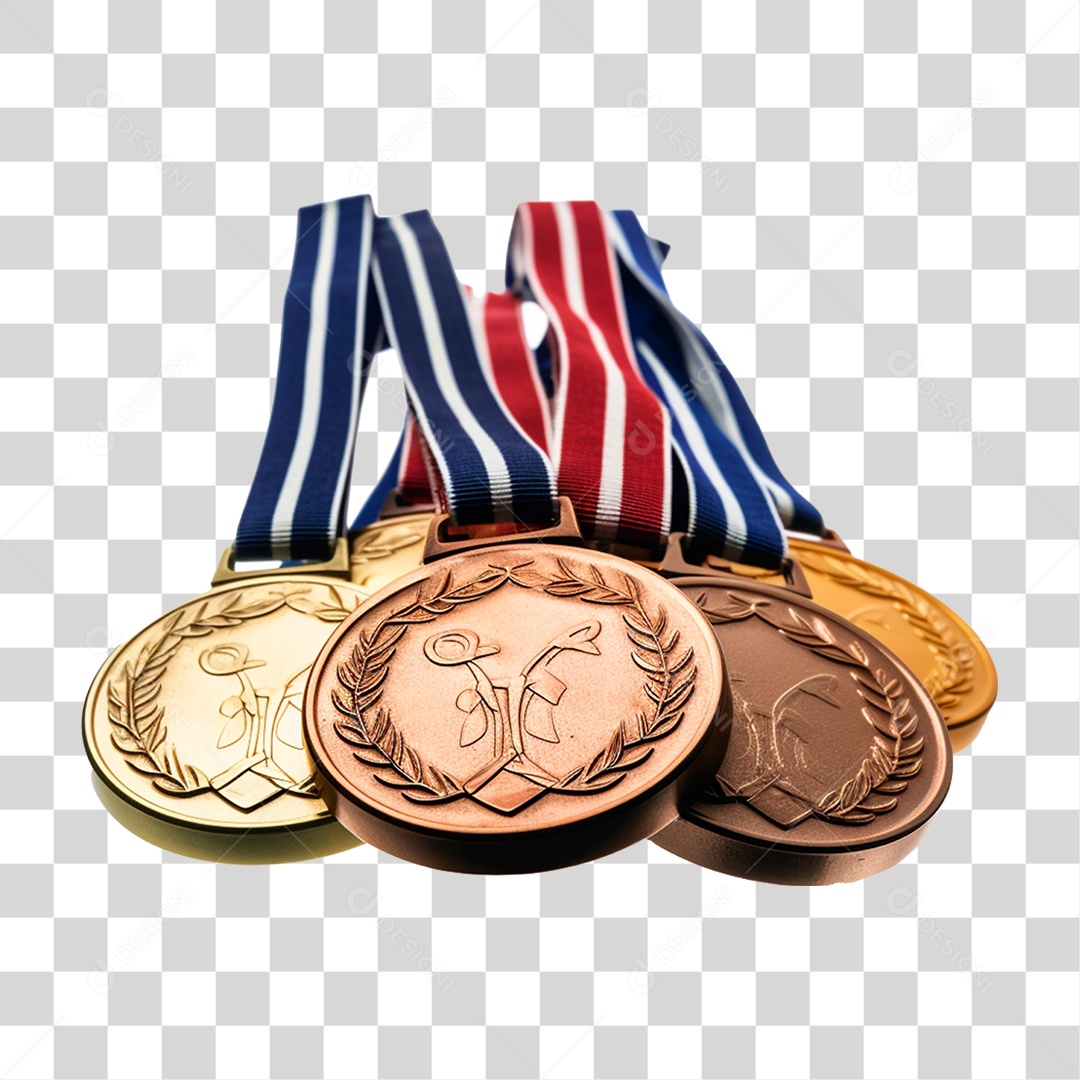 Medalhas Olímpicas PNG Transparente