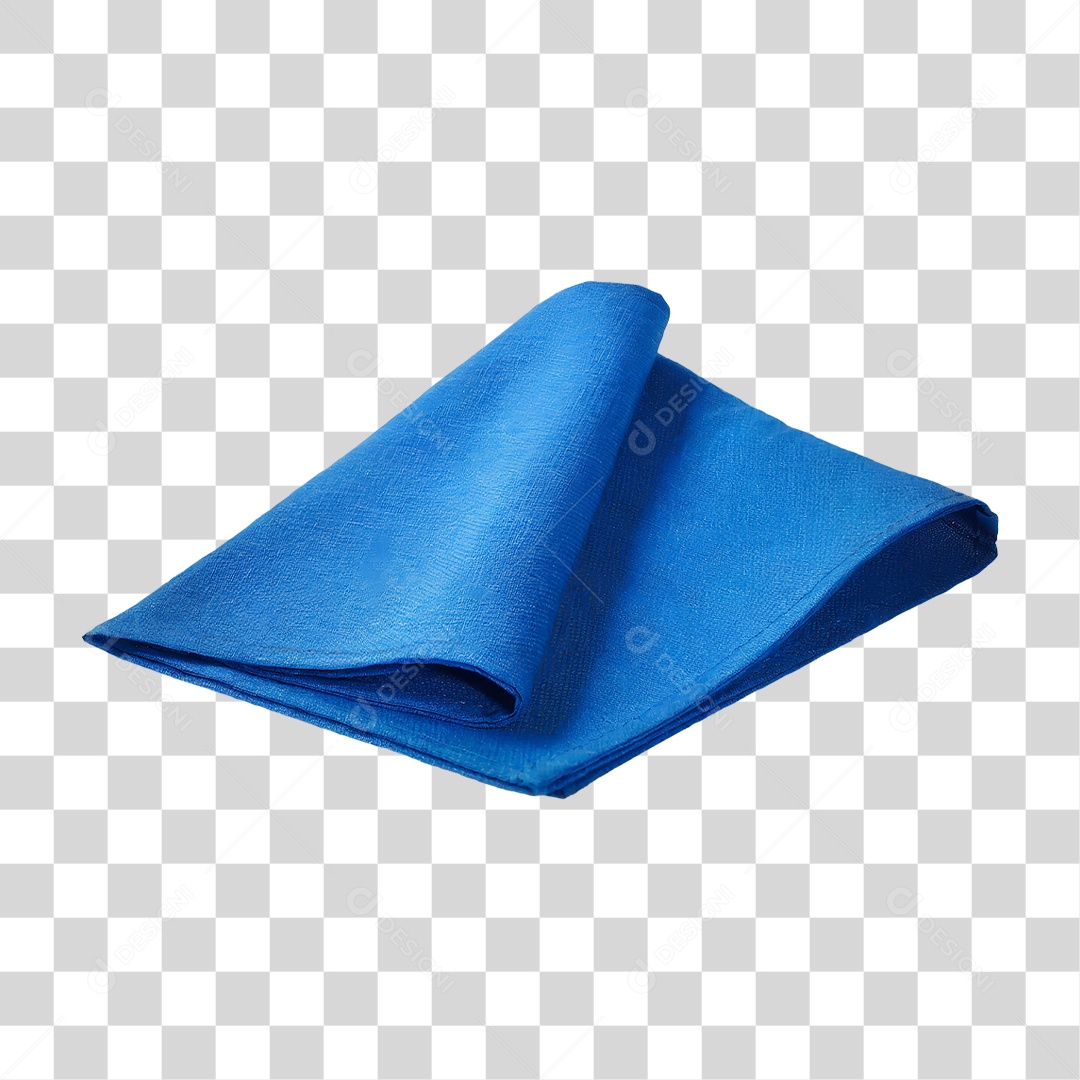 Guardanapo Azul PNG Transparente